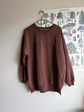 Cherokee Brown Crewneck Sweatshirt Large